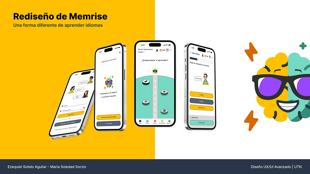Rediseño de Memrise