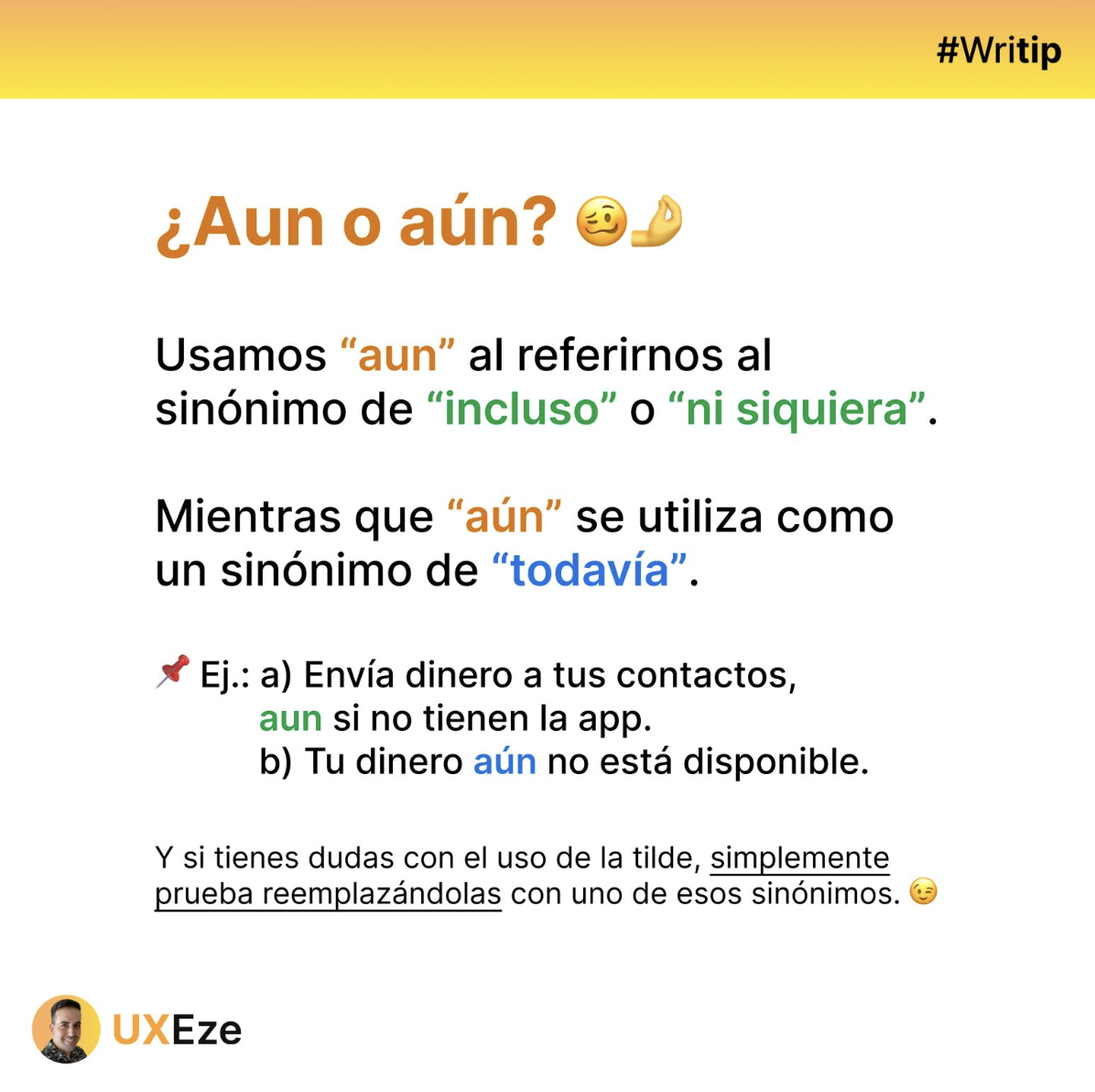 Writip Aun o aún